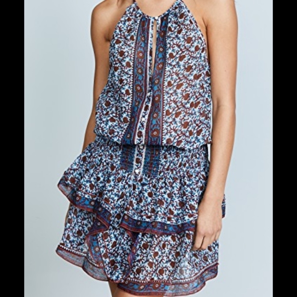 Poupette St Barth Pink Blue Honey Dress 